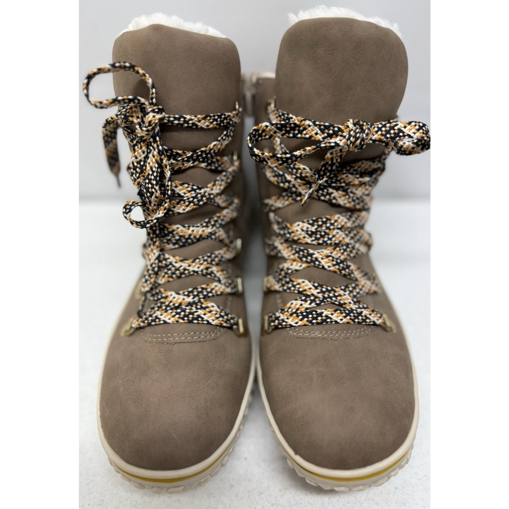 RIEKER Tex Ankle Boots Winter Sherpa Lined Womens EU 39 US 8 Side Zip